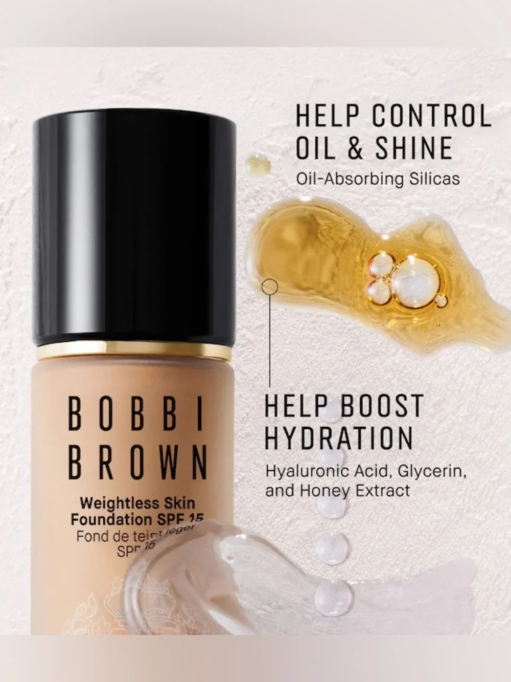 Bobbi Brown Weightless Skin Oil-Controlling Foundation - Honey (W-064)